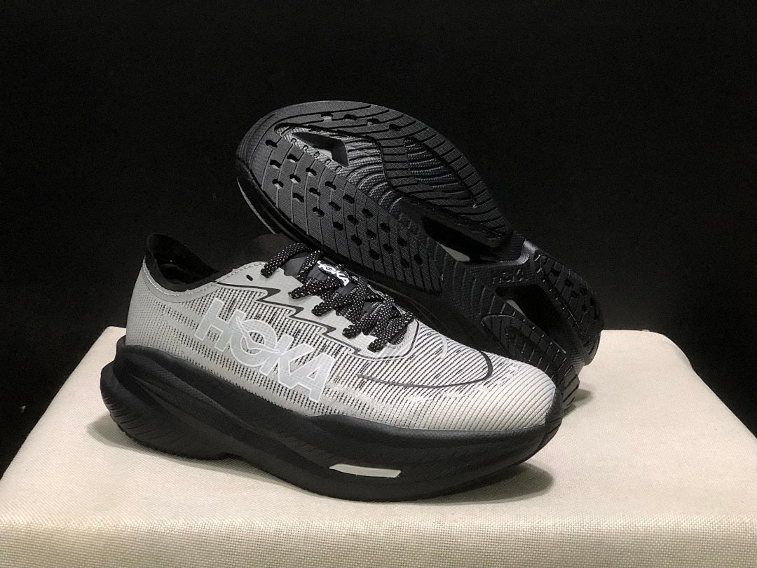 White and Black HOKA Mach X 2 Running Shoes - product image from the listing.