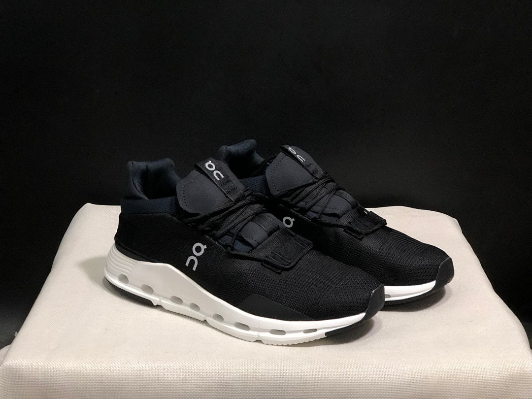 On Cloudnova 1 Sneakers in Black and White - product image from the listing.