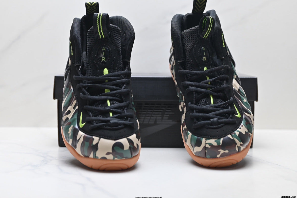 Nike Air Foamposite One Penny Hardaway Camo Trainers - product image from the listing.