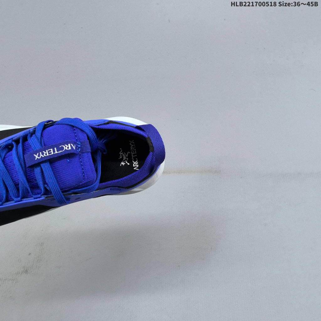 Arc'teryx Konseal Vertex Alpine Trail Shoes, in Blue Black White - product image from the listing.