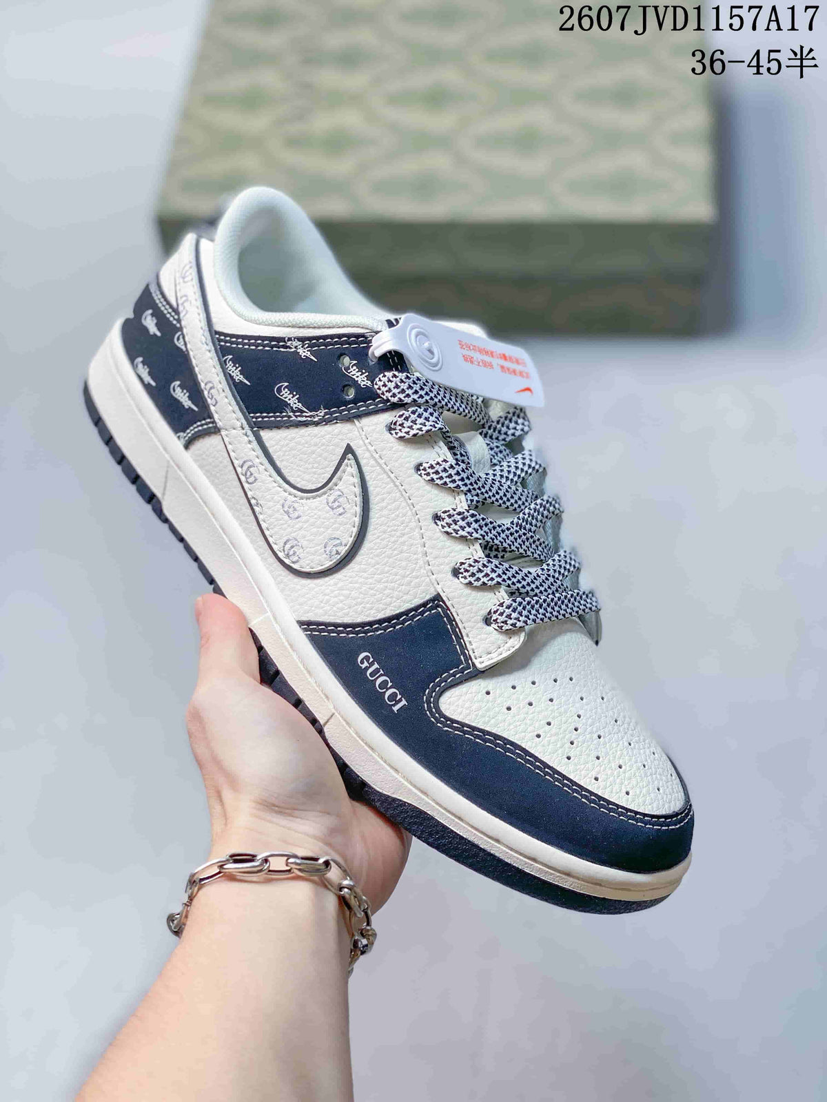 Louis Vuitton x Nike Dunk Low Sneakers in Blue Denim 2607JVD1157A17 - product image from the listing.