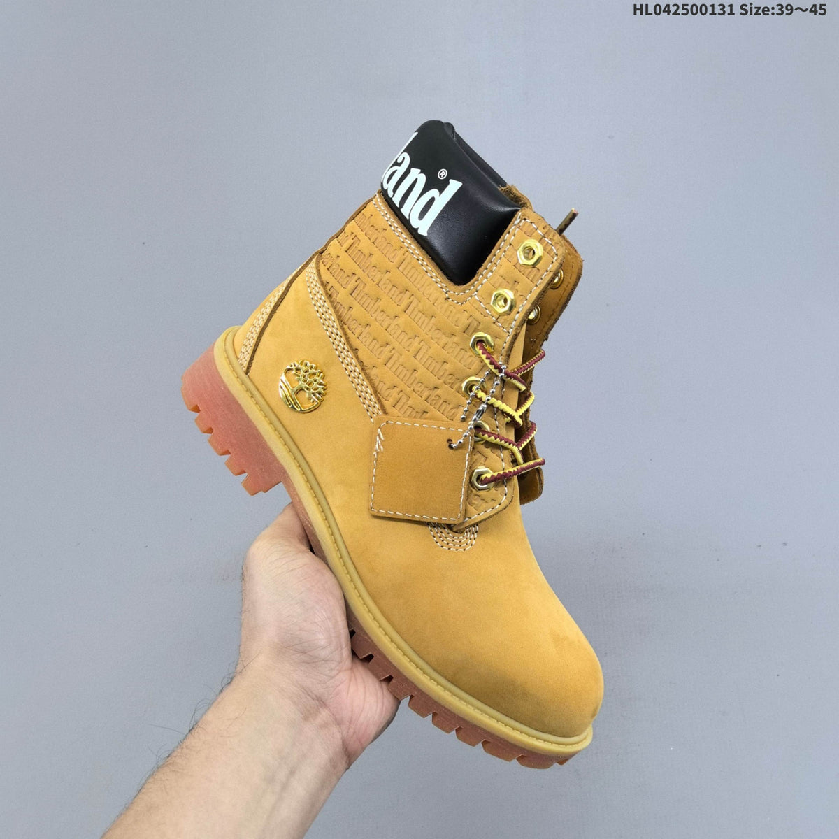 Yellow Lace-Up Ankle Boots by Timberland - product image from the listing.