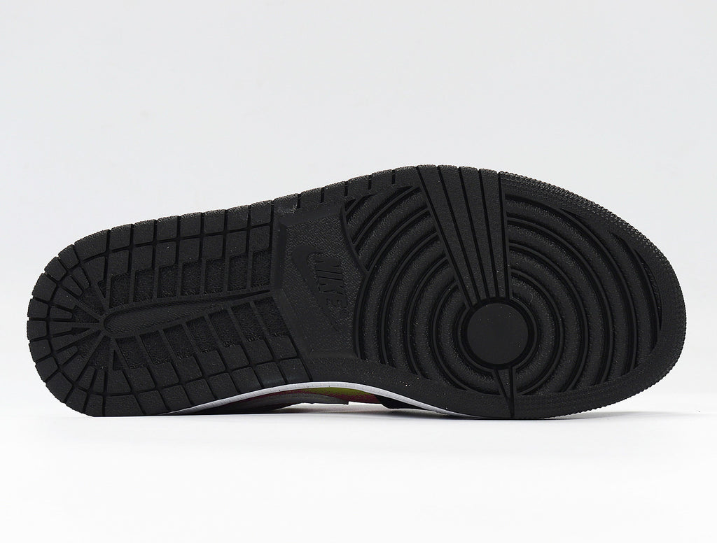 Nike Air Jordan 1 Low Sneakers in Yellow Pink Black CW5564-001 - product image from the listing.