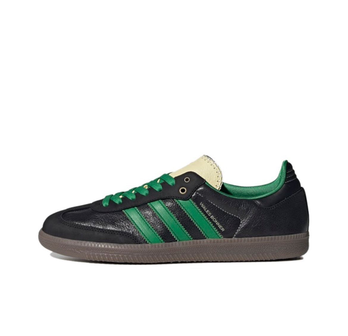 adidas Wales Bonner Samba Sneakers in Black Green S42590 - product image from the listing.