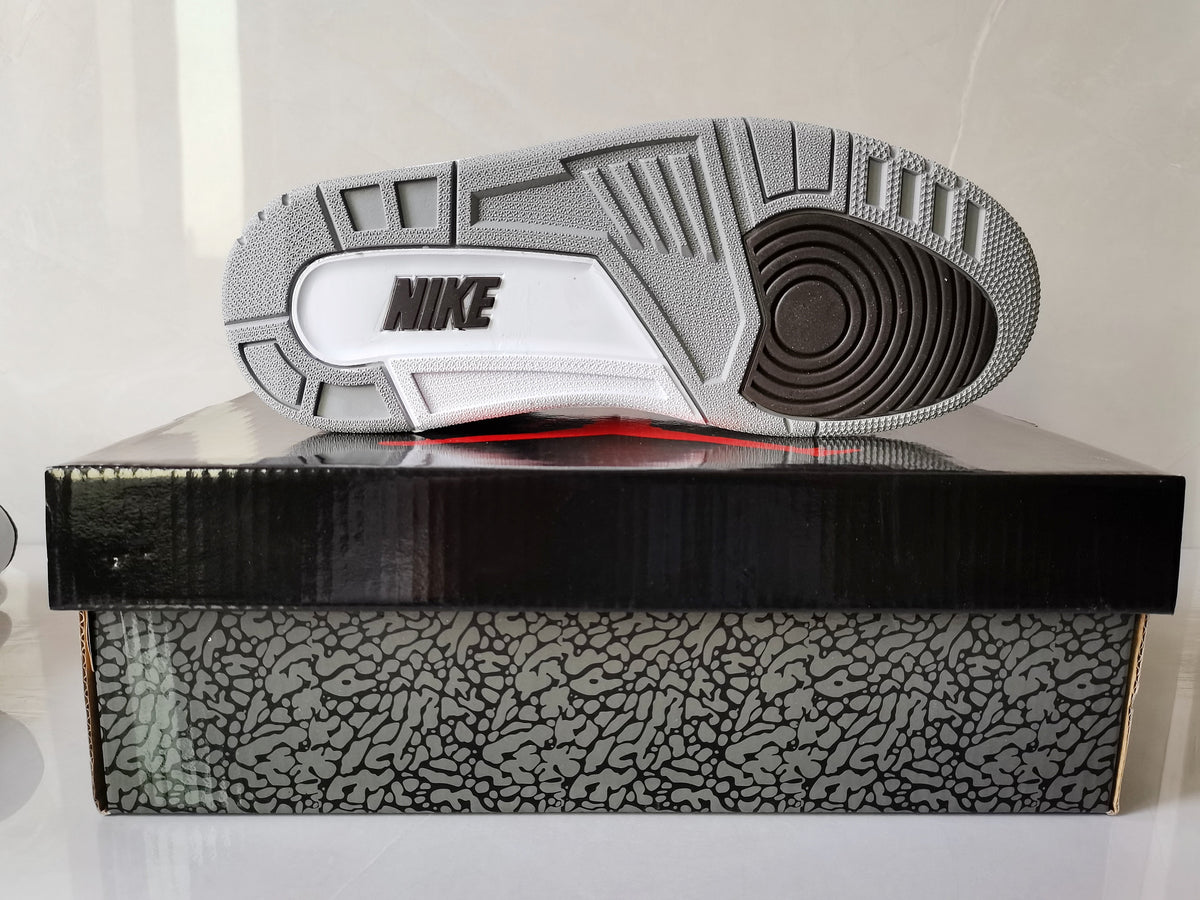 Sail and Grey Air Jordan 3 Retro SP Sneakers - product image from the listing.