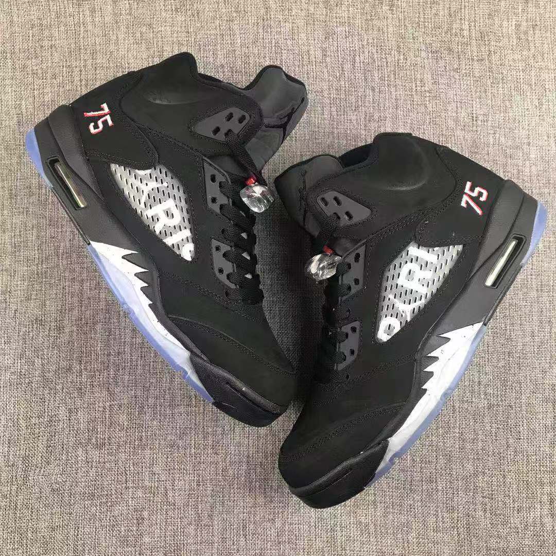 Air Jordan 5 PSG Black Sneakers AV9175-001 - product image from the listing.