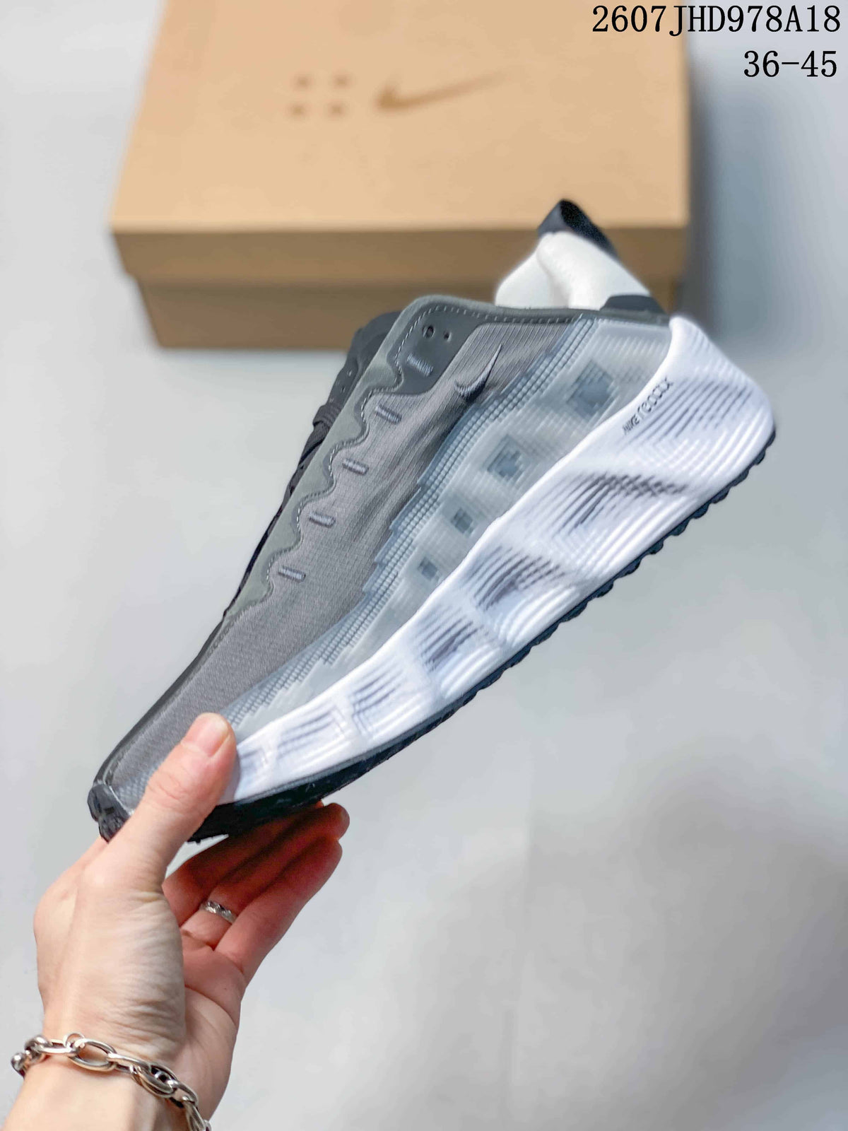 Nike Ava Rover HS Sneakers in Gray White Red 2607JHD978A18 - product image from the listing.