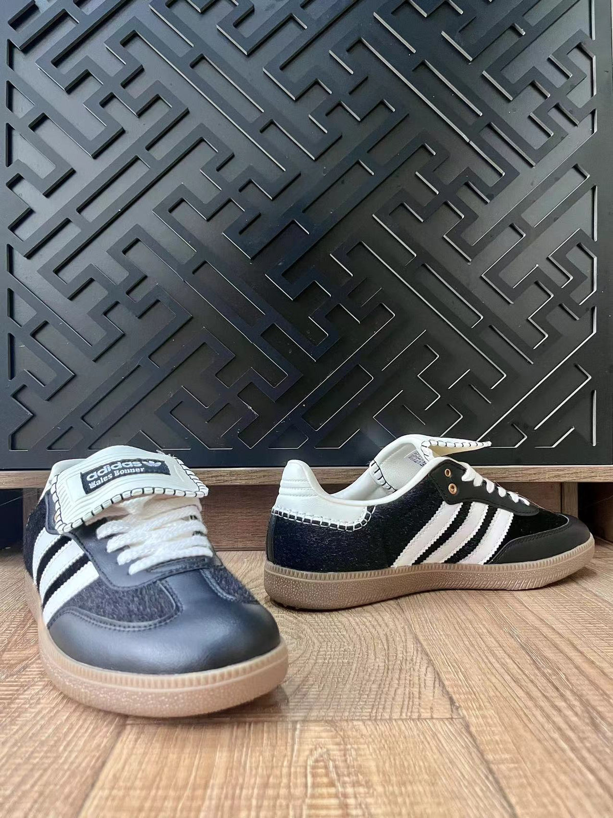 Black and White adidas Wales Bonner Sneakers - product image from the listing.