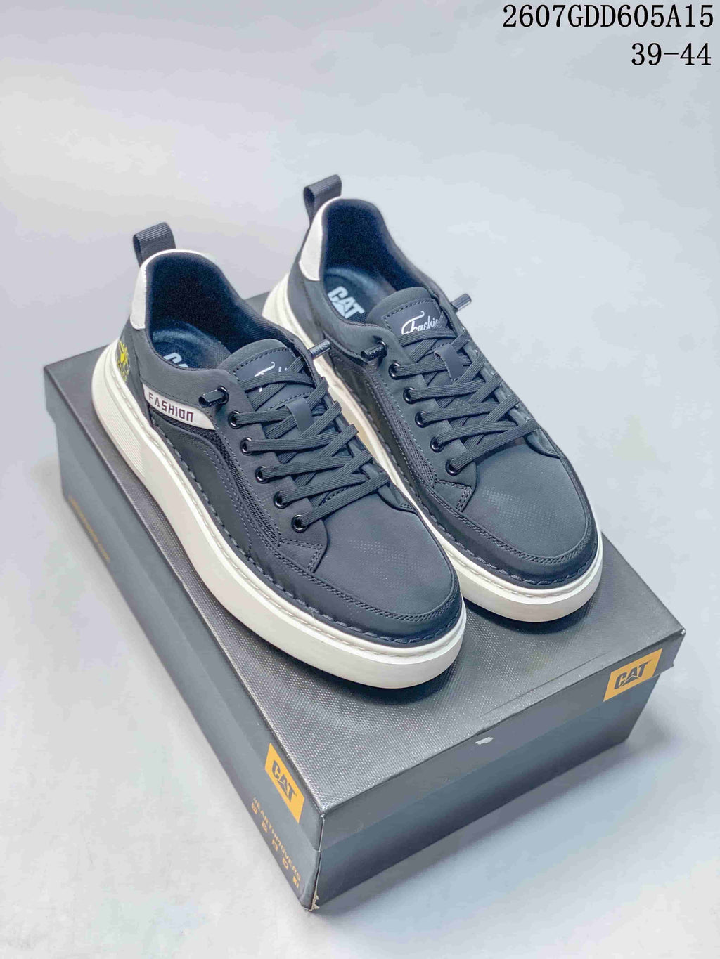 Taupe and Charcoal CAT 2607GDD605A15 Casual Sneakers - product image from the listing.
