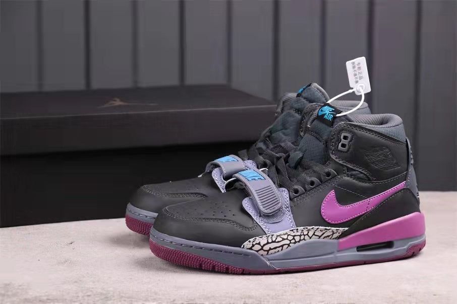 Jordan Legacy 312 Sneakers in Grey Purple AV3922-005 - product image from the listing.