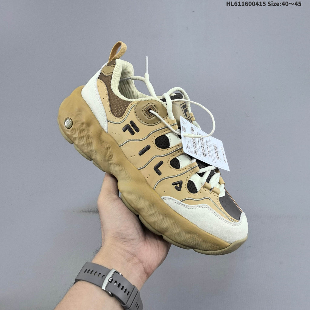 FILA Muffin WE Low-Top Sneakers, in Tan and Cream F12M541106FTW - product image from the listing.