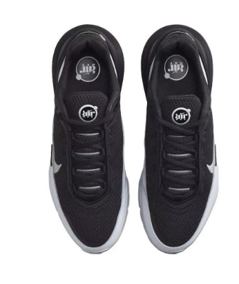 Nike Air Max Running Sneakers in Black and Silver - product image from the listing.