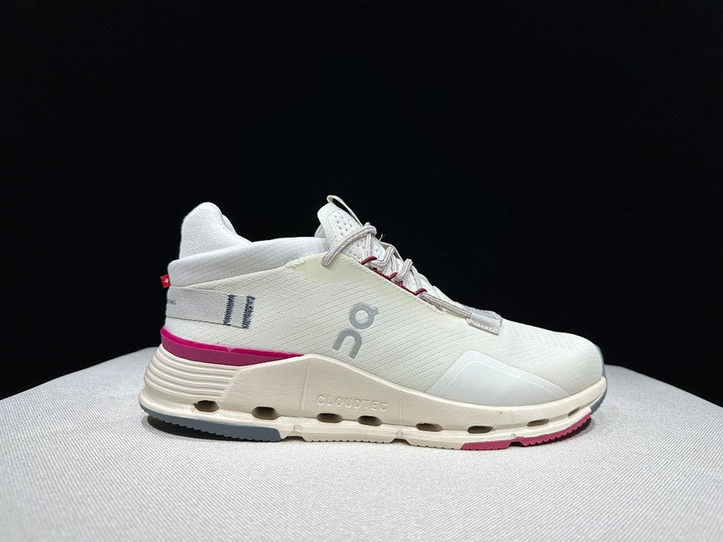 Ivory and Pink On Cloudnova 2 Sneakers - product image from the listing.