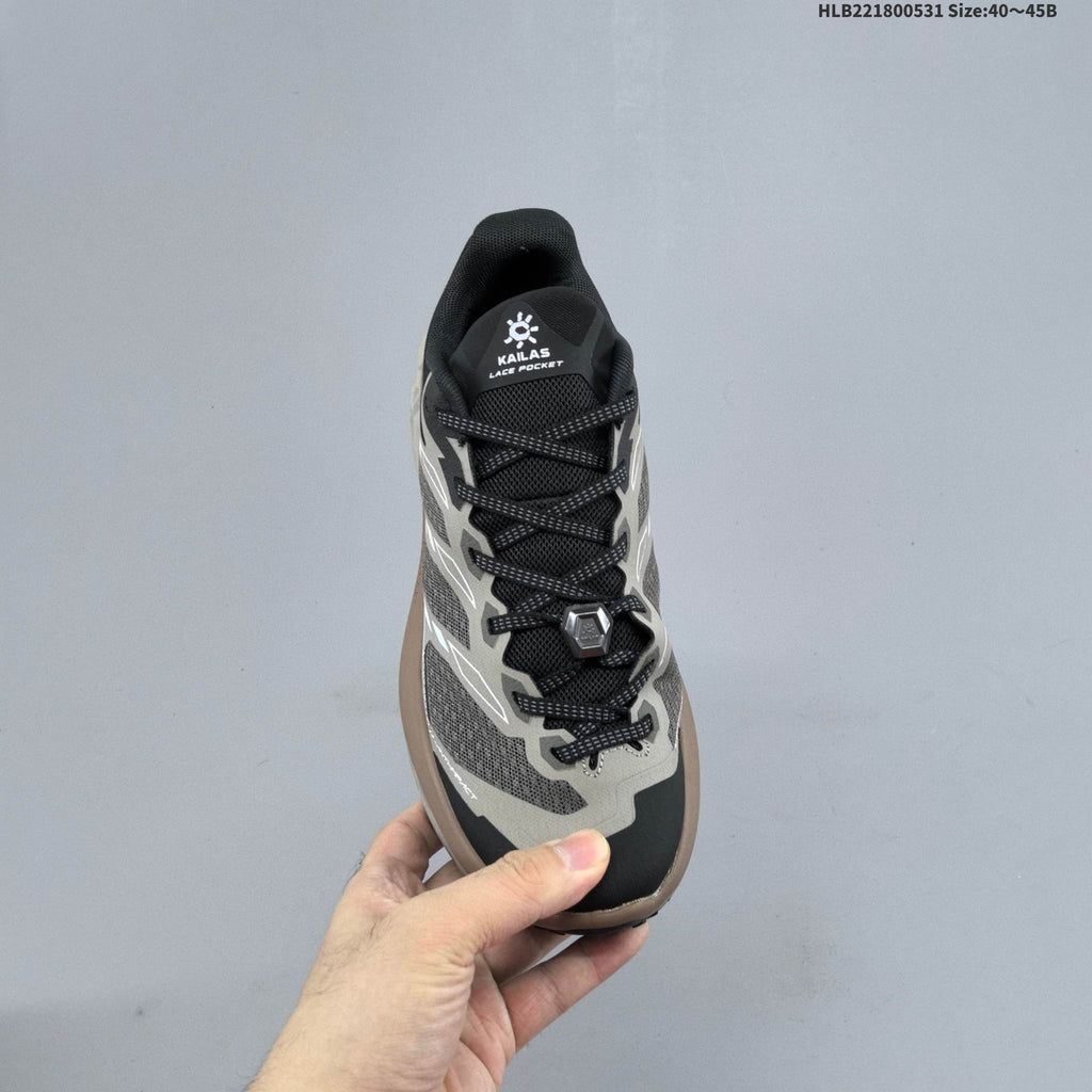 KAILAS C4 Low-Top Trail Running Shoes, in Gray and Black - product image from the listing.