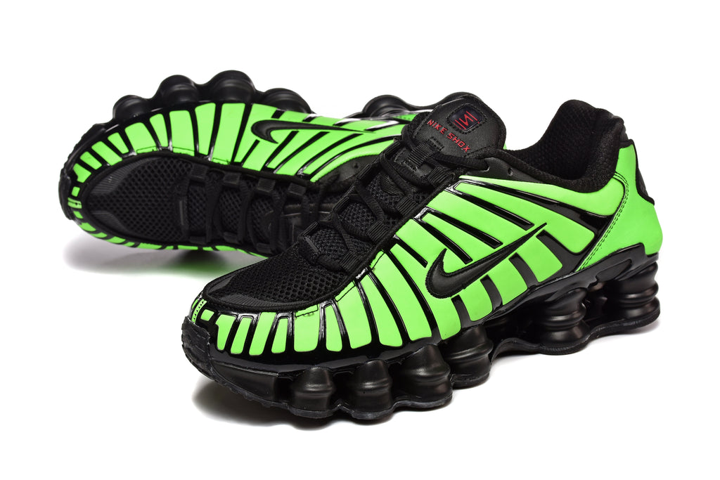 Pink and Black Nike Shox TL Sneakers - product image from the listing.