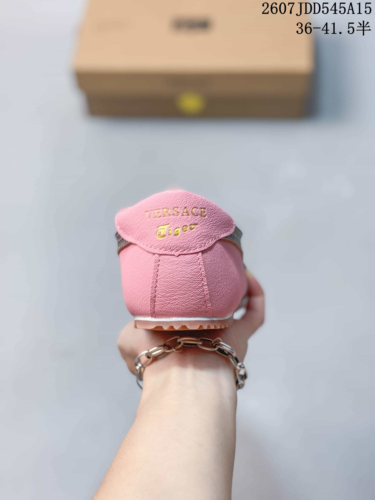 Versace x Onitsuka Tiger Tai-Chi Sakura Sneakers in Pink - product image from the listing.