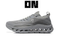 On Cloudtilt Sneakers in Grey Knit - product image from the listing.
