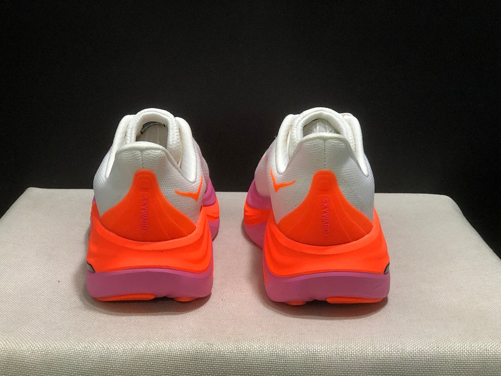 White, Orange & Pink - HOKA Skyward X Running Shoes - product image from the listing.