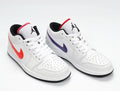 White Multicolor Swoosh - Nike Air Jordan 1 Low CW7009-100 - product image from the listing.