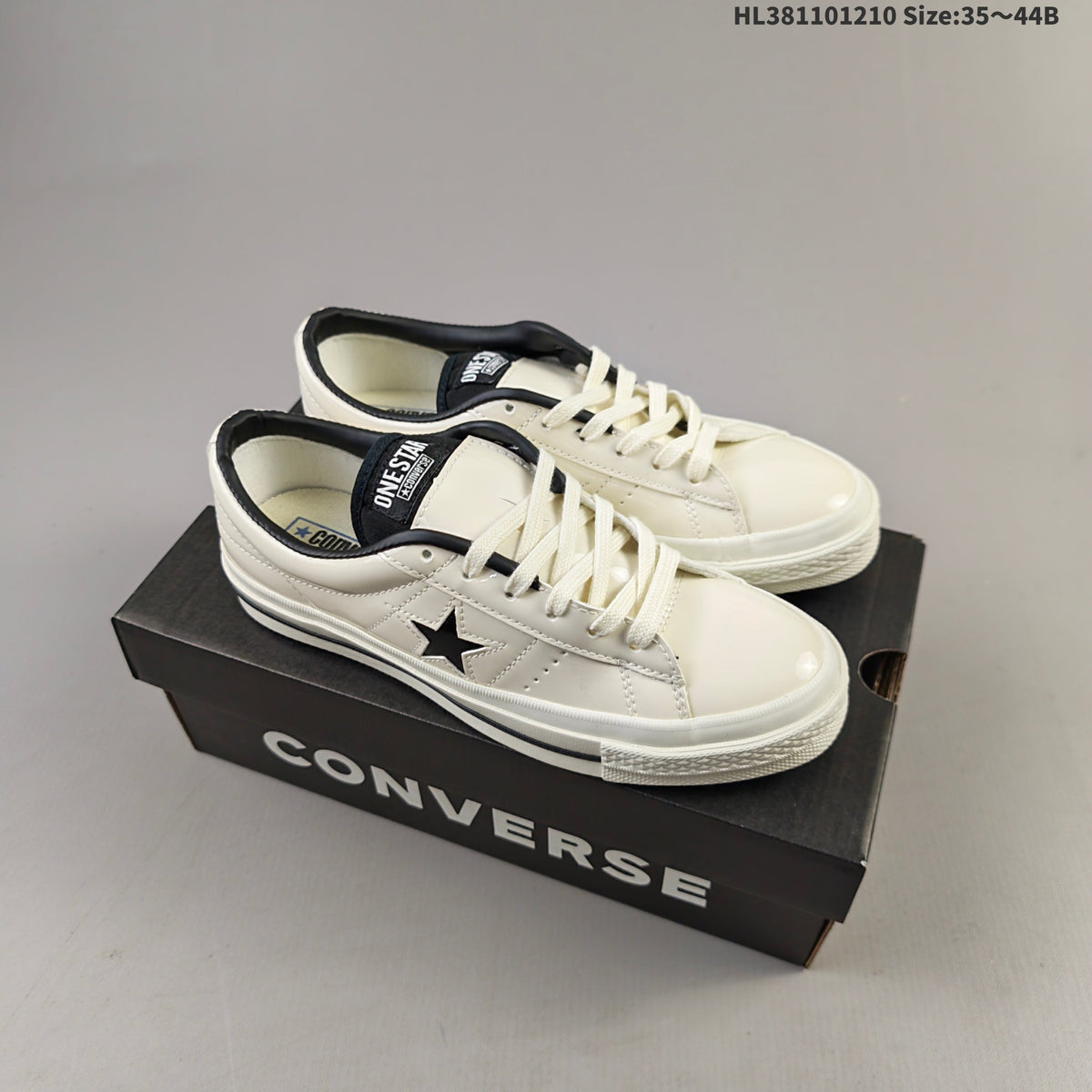 Converse One Star Pro Patent-Look Skate Trainers - product image from the listing.