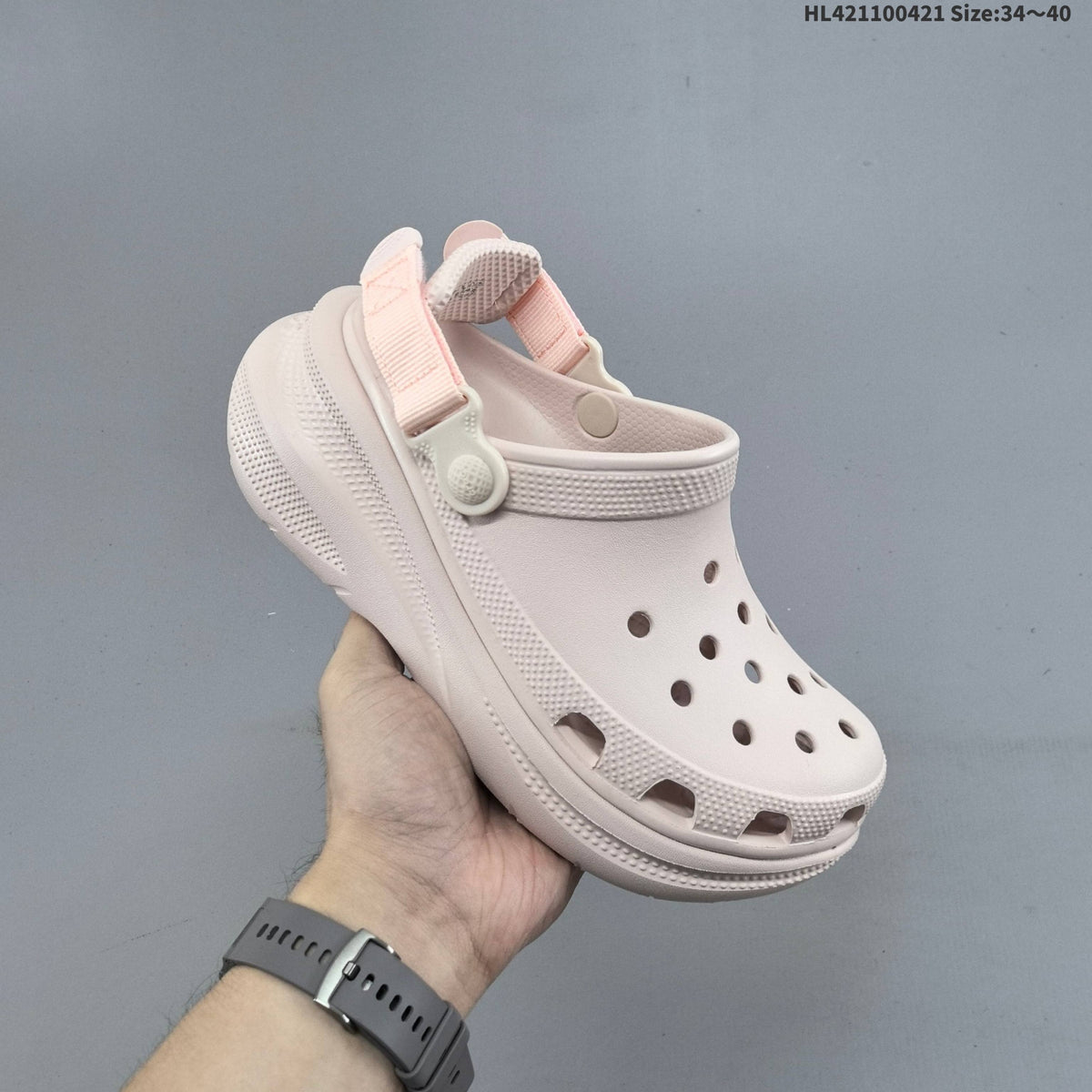 Platform Clogs with Vent Holes and Heel Straps by Crocs - product image from the listing.