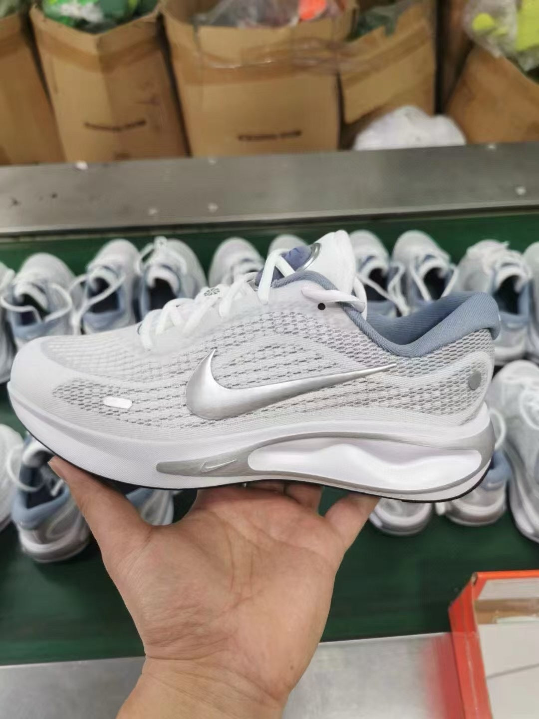 Nike Journey Run Road Running Shoes FN0228-104 in Gray - product image from the listing.