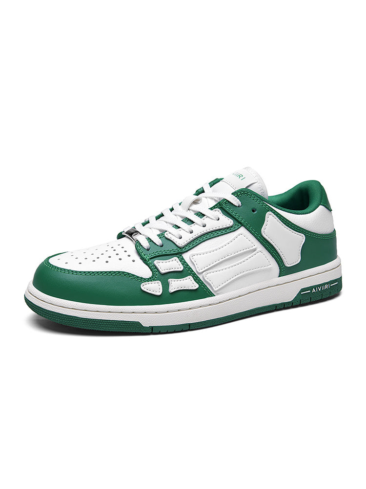 AIMIR Low-Top Sneakers in Green and White FS003-344 - product image from the listing.