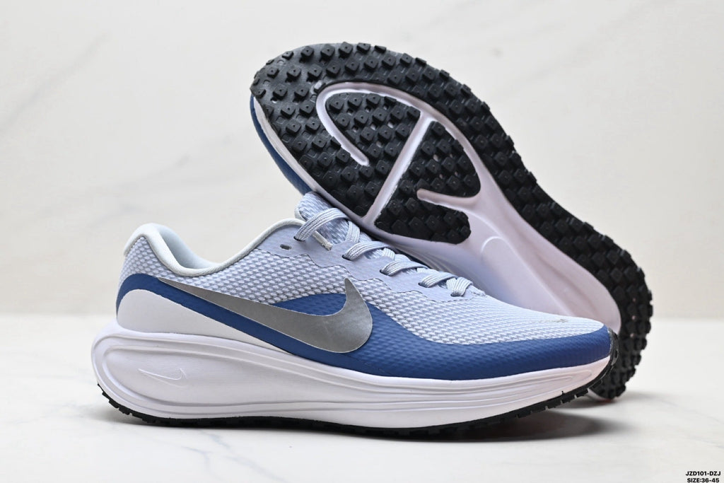 Nike Revolution 8 Running Shoes, in Light Blue and Navy - product image from the listing.