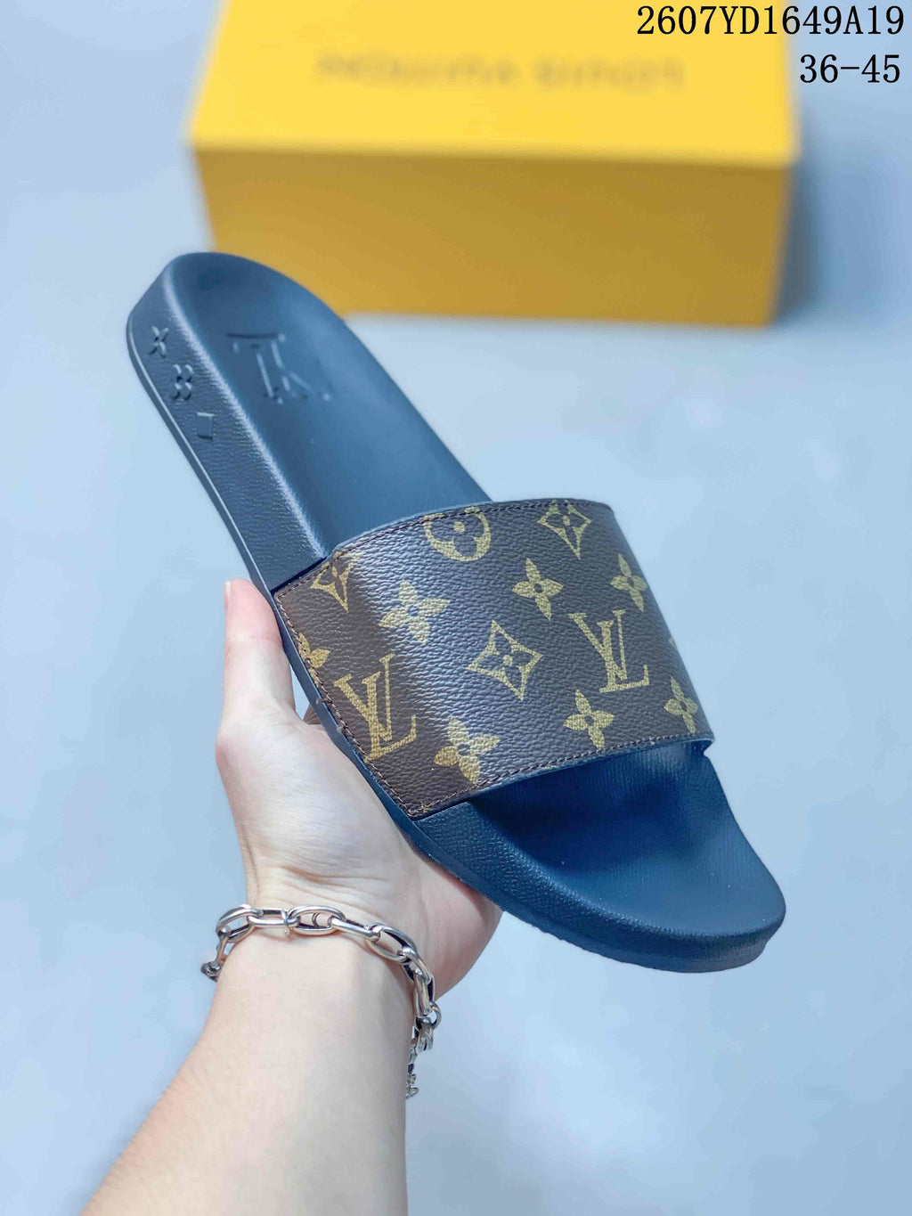 Monogram Platform Slide Sandals by Louis Vuitton - product image from the listing.