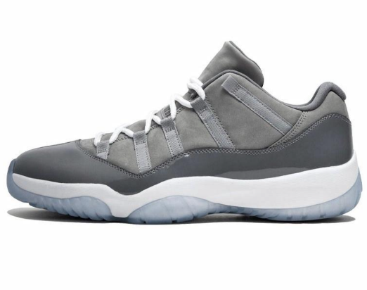 Jordan 11 Georgetown Basketball Sneakers in Grey 528895-012 - product image from the listing.