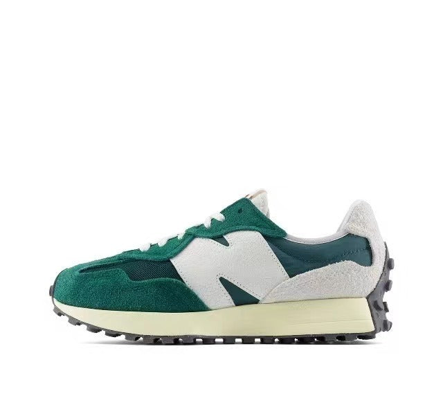 New Balance 327 WRG Green Lifestyle Trainers - product image from the listing.