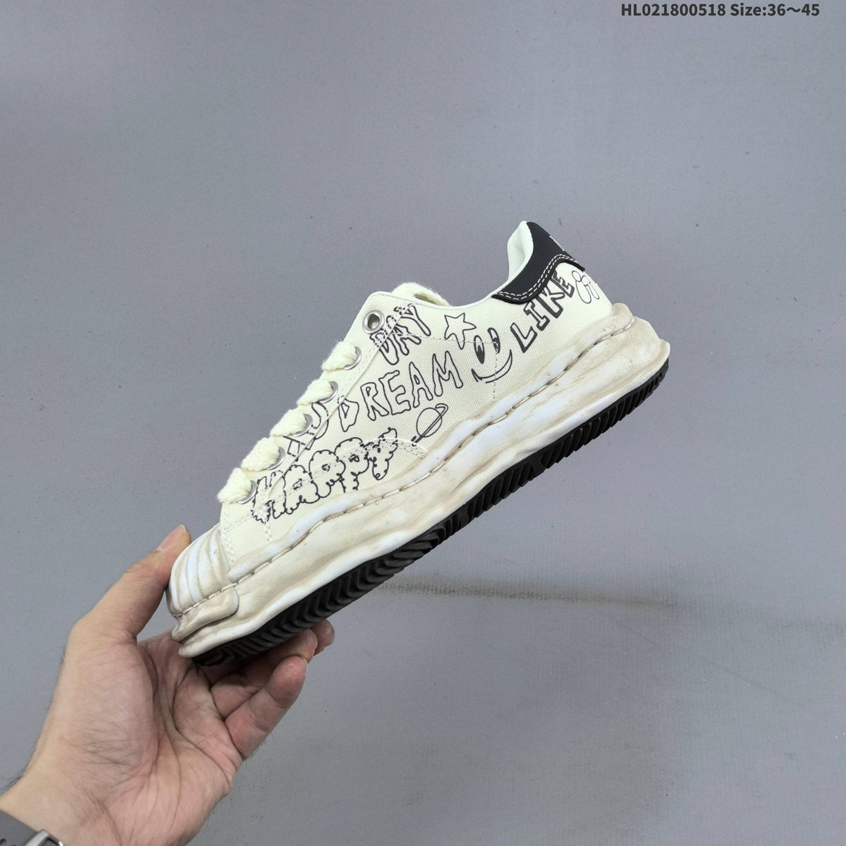 Maison Mihara Yasuhiro Blakey Low-Cut Sneakers, Graphic Print - product image from the listing.