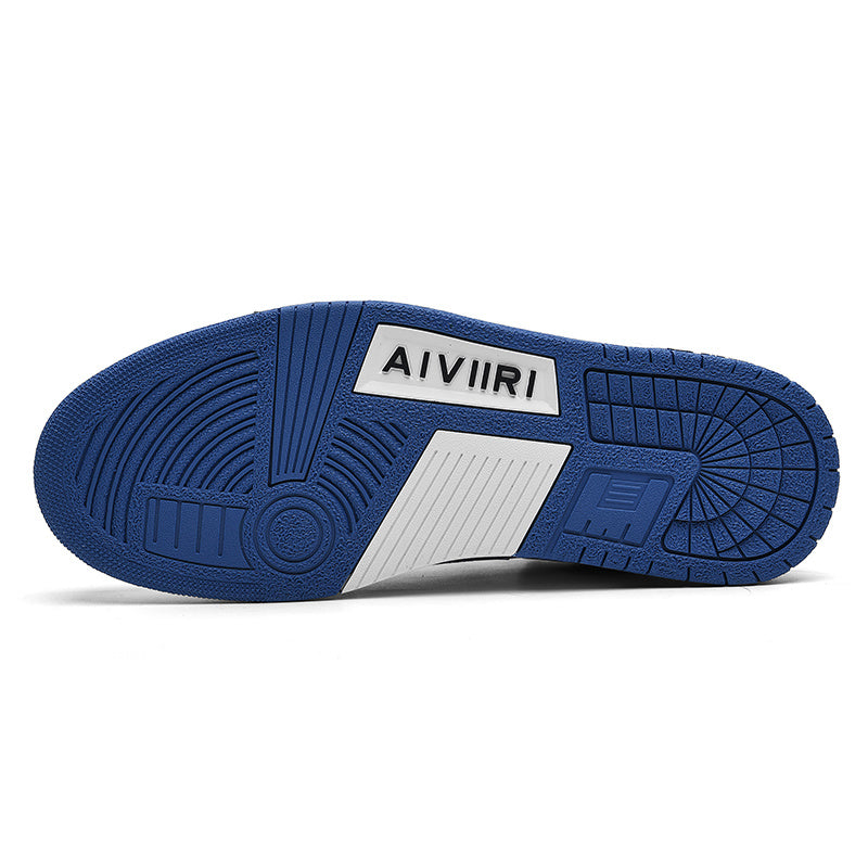 Low-Top Sneakers in White and Blue MFS003-123 - product image from the listing.