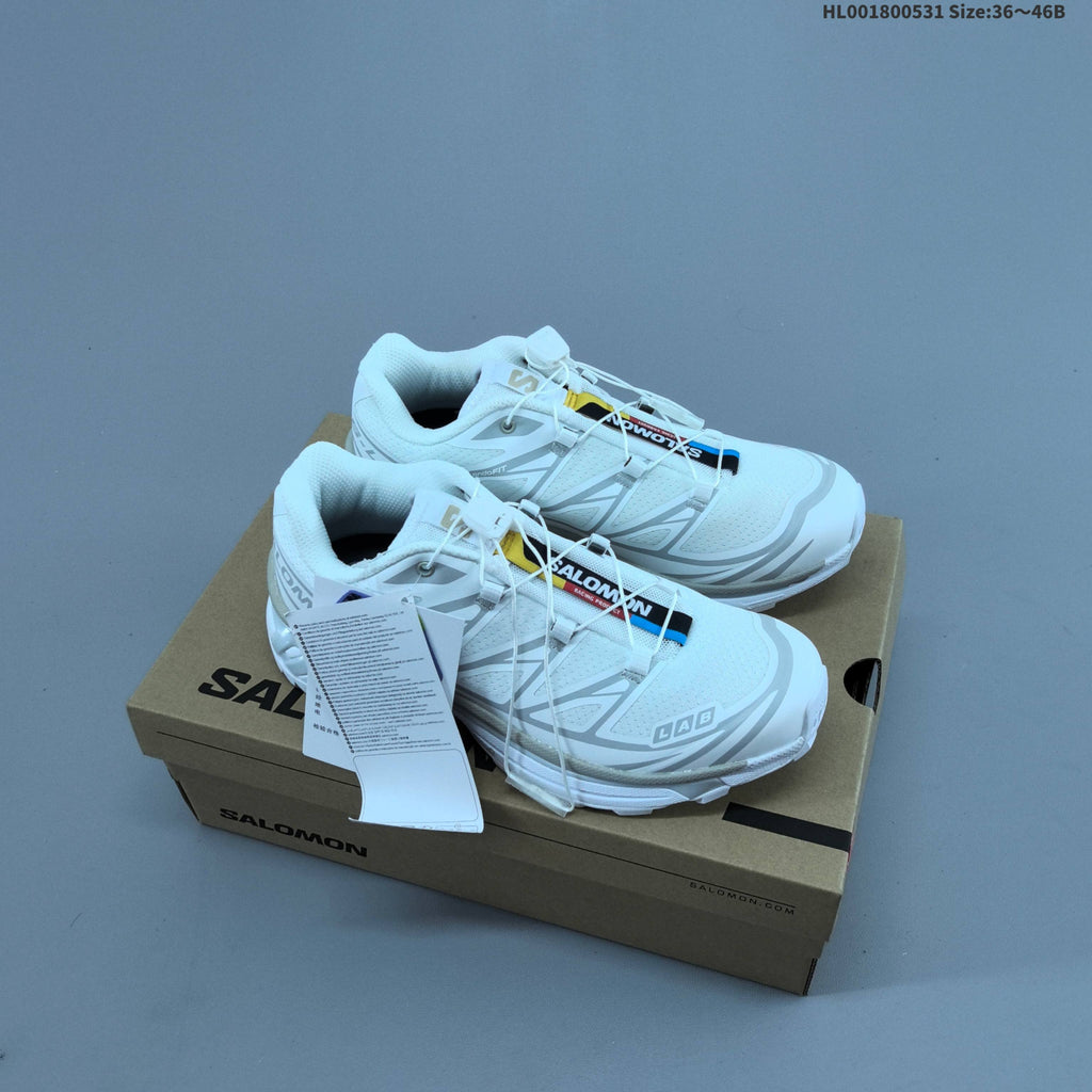 Salomon XT-6 Low-Top Trail Sneakers in White - product image from the listing.