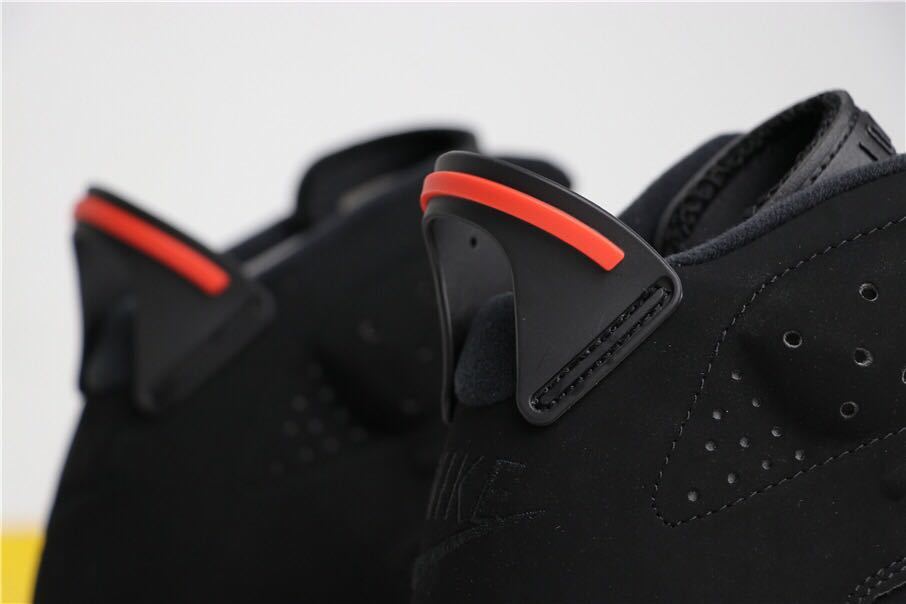 Air Jordan 6 Infrared Black Red High-Top Sneakers - product image from the listing.