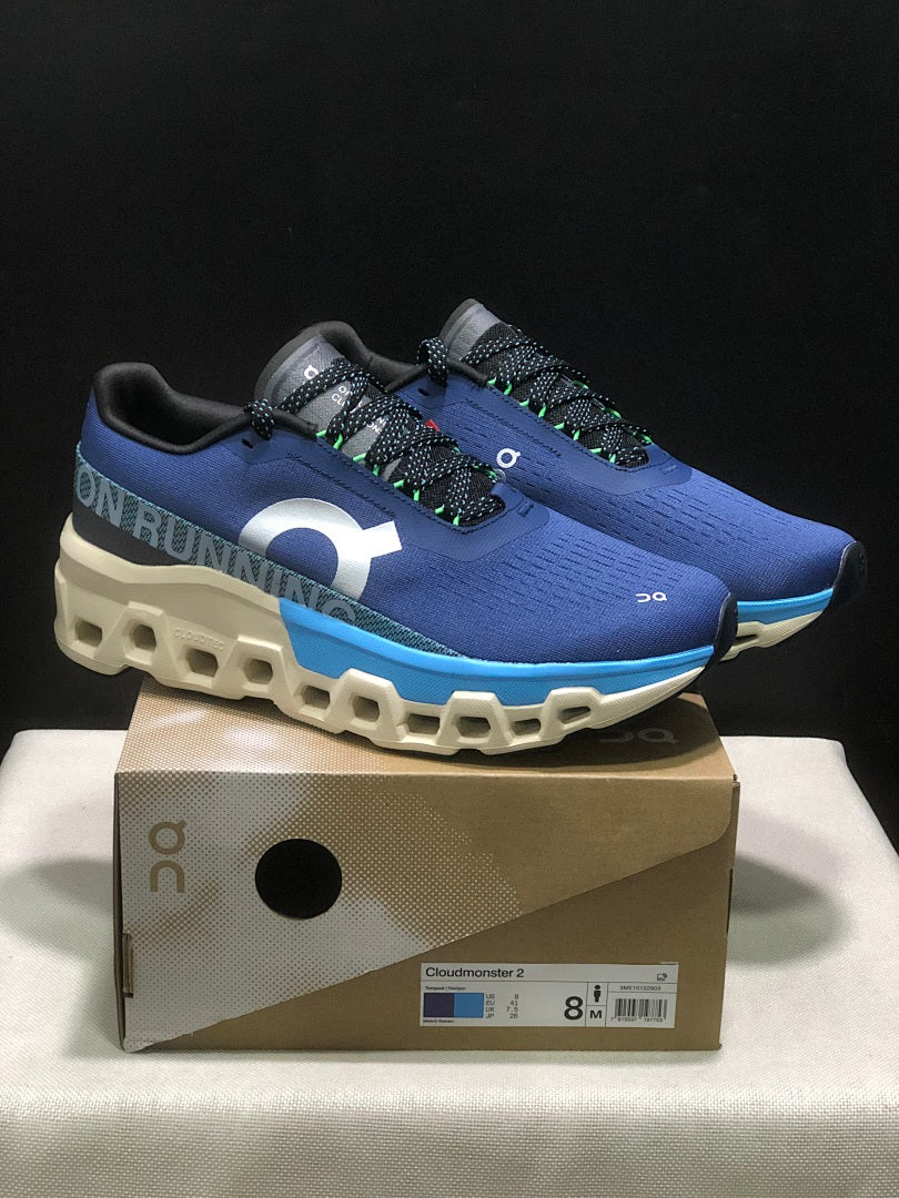 Blue On Cloudmonster 2 Running Shoes - product image from the listing.