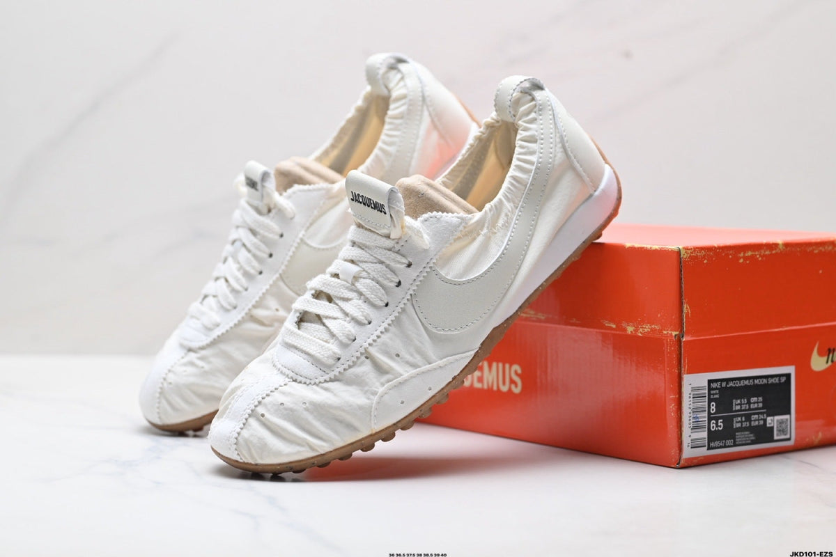 White Jacquemus x Nike Jacumoon Sneakers - product image from the listing.