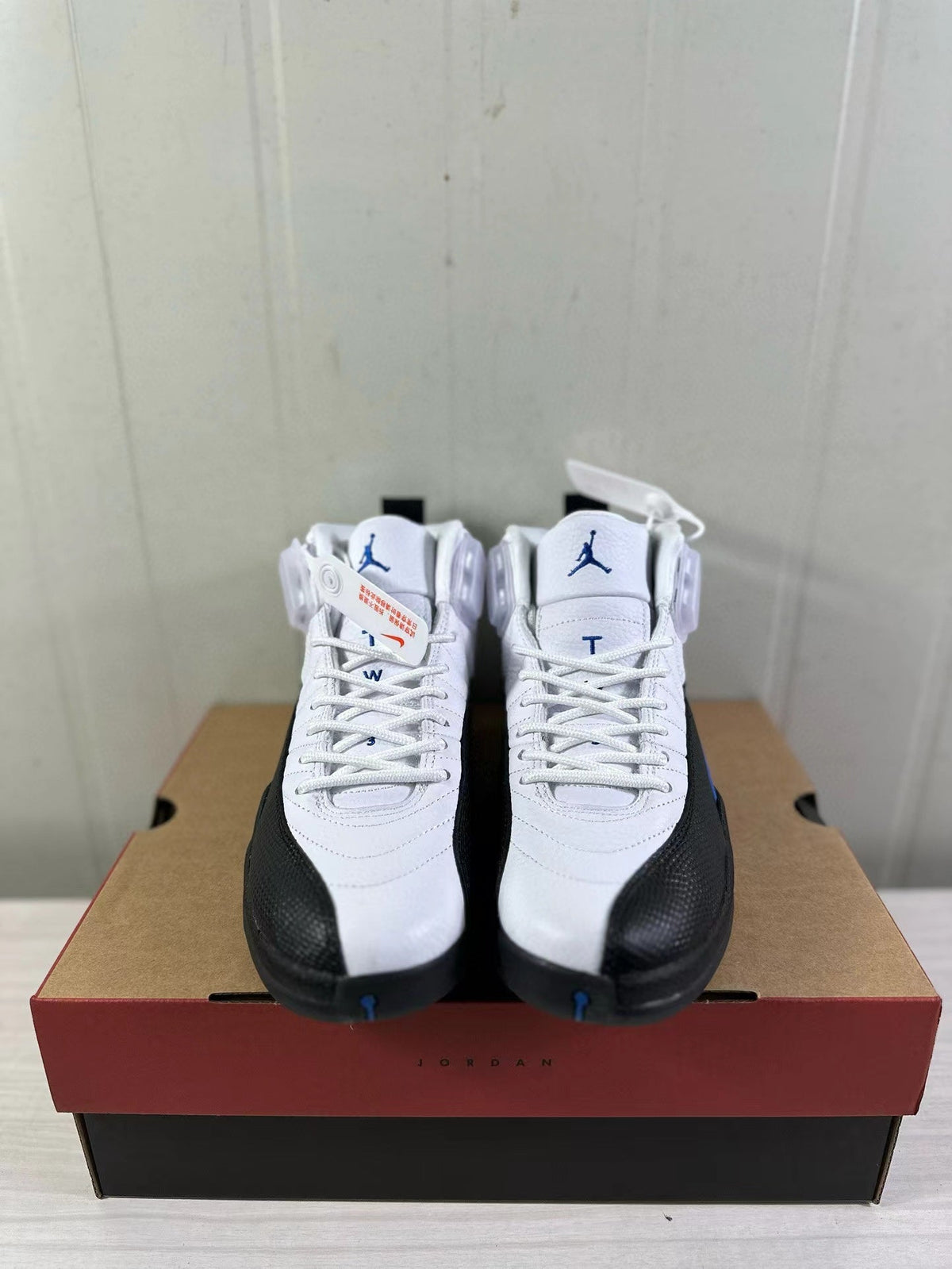 Air Jordan 12 Retro White Black Game in Royal CT8013-140 - product image from the listing.