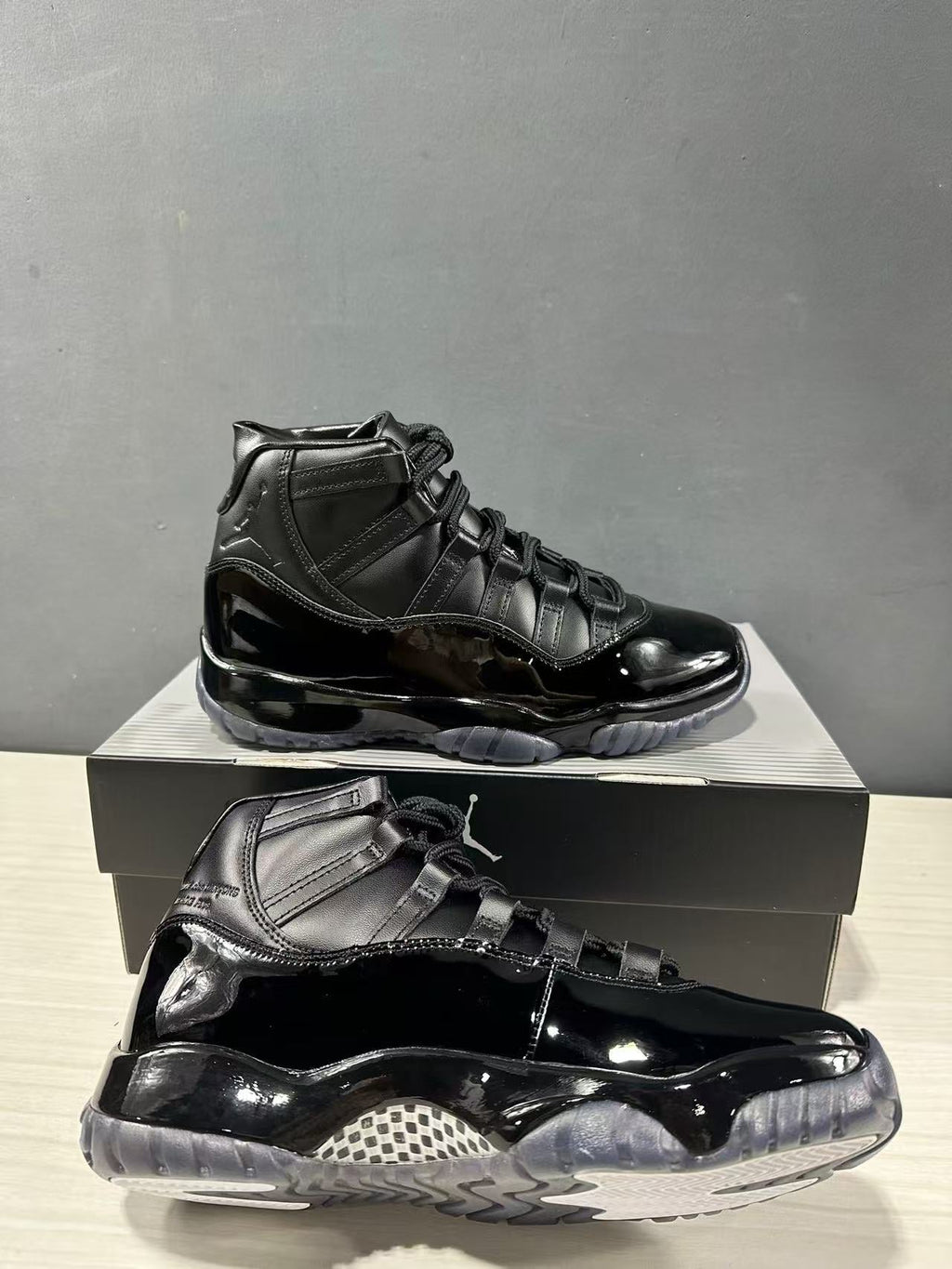 Comme des Garçons × Jordan Air Jordan 11 Sneakers in Black - product image from the listing.