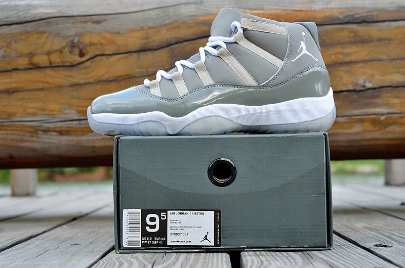 Air Jordan 11 Retro High-Top Basketball Shoes Grey - product image from the listing.