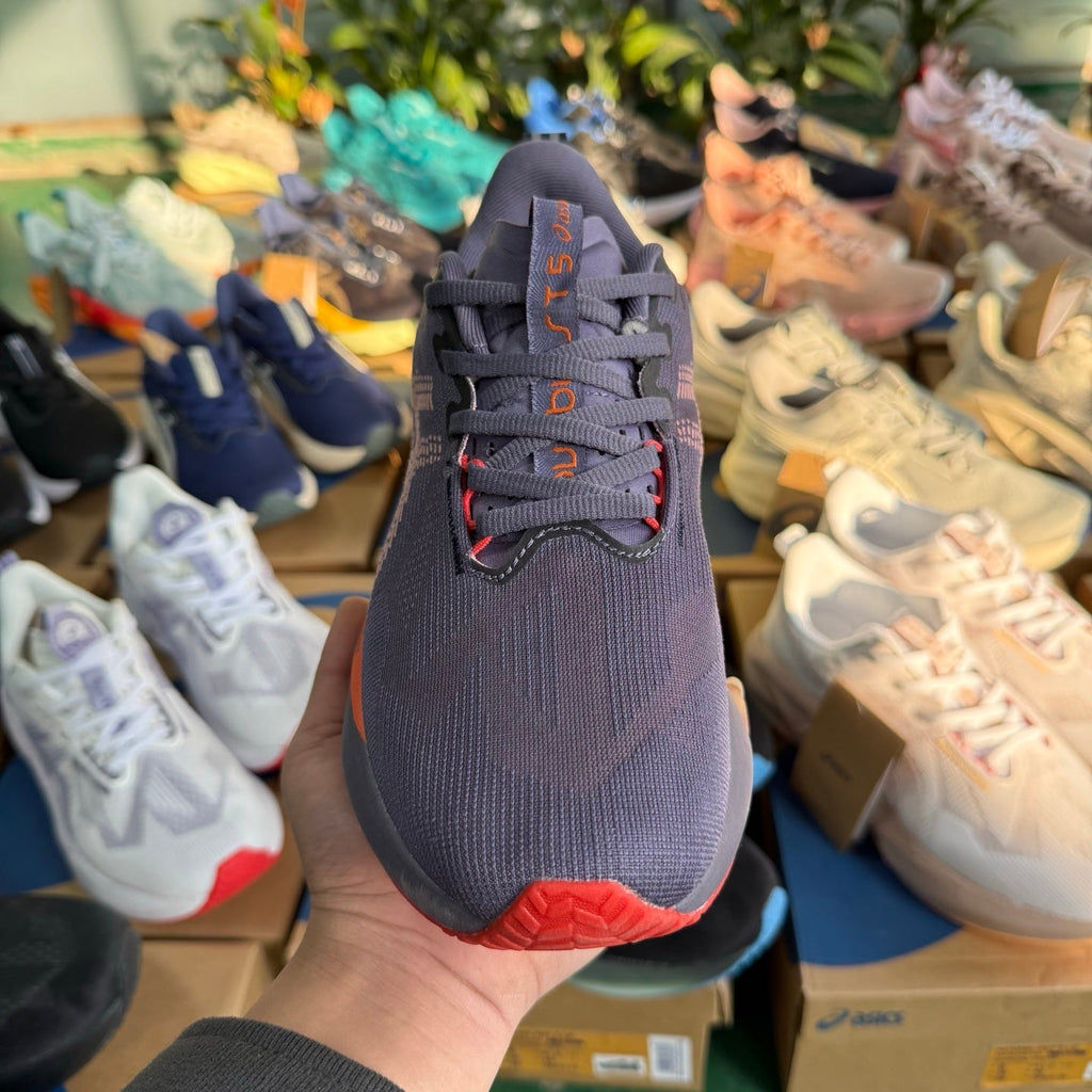 ASICS NOVABLAST 5 L.E. Running Shoes, in Gray Purple - product image from the listing.