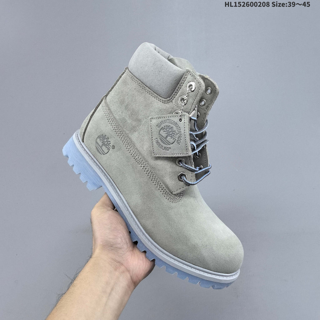 Grey Timberland High-Top Lace-Up Boots - product image from the listing.