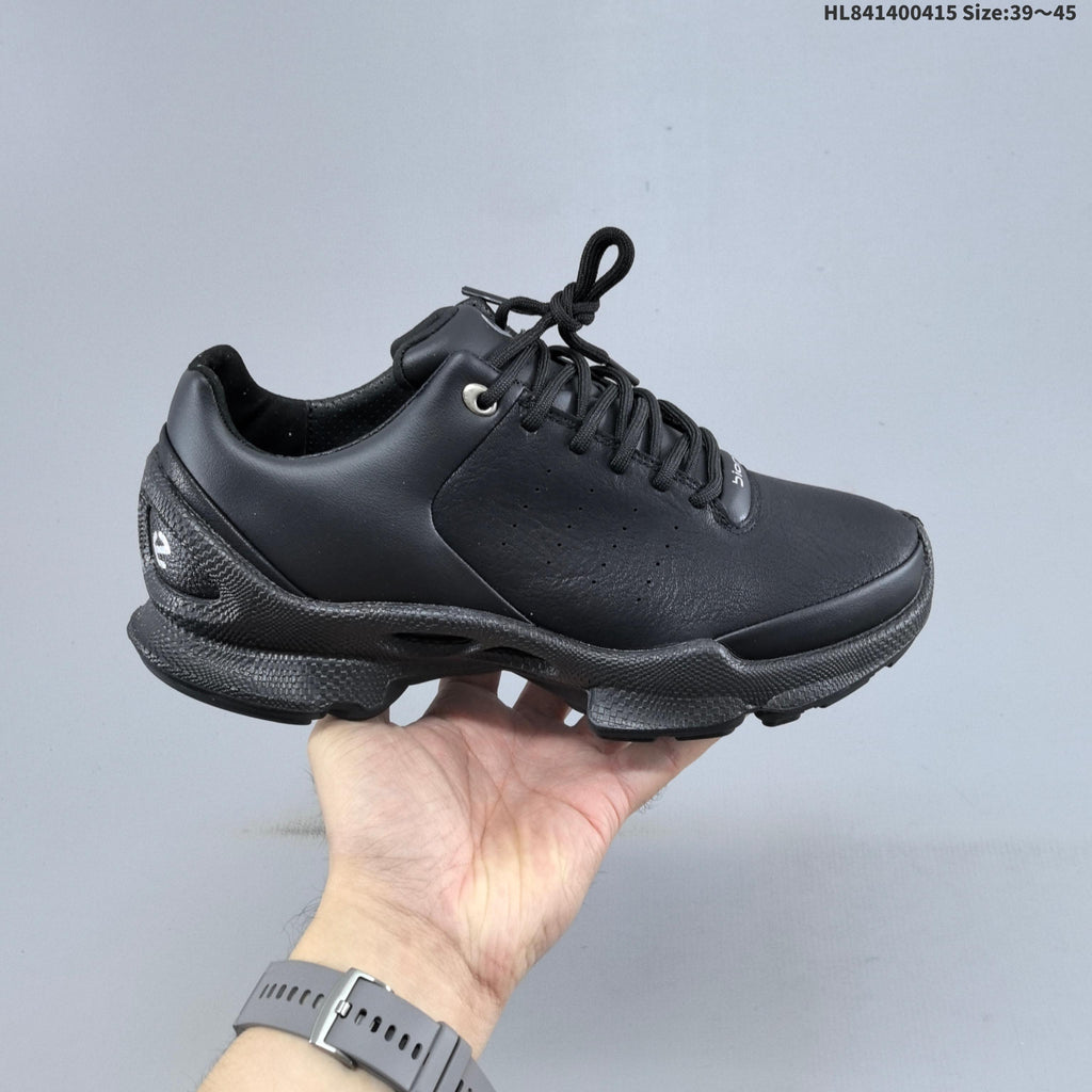 Men's ECCO Black Casual Sneakers with Lace-Up Design - product image from the listing.
