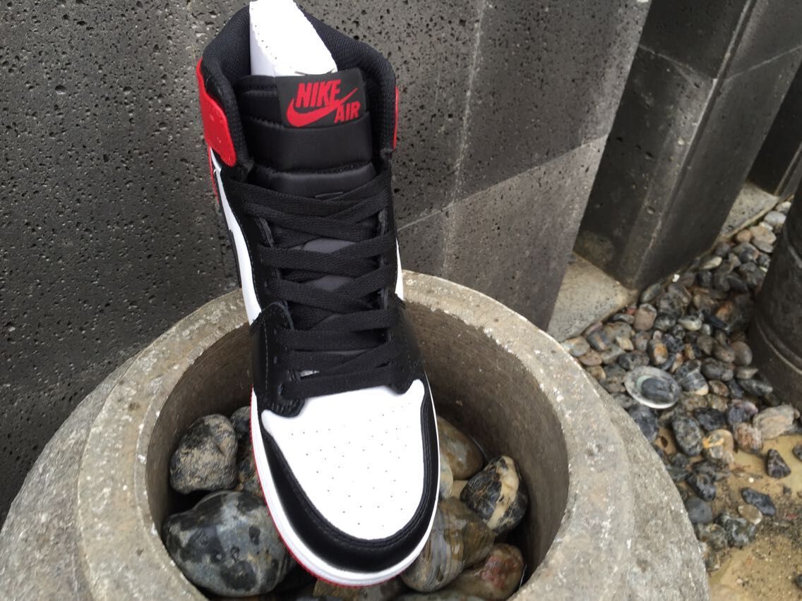 Jordan 1 High Sneakers in Black White Red - product image from the listing.