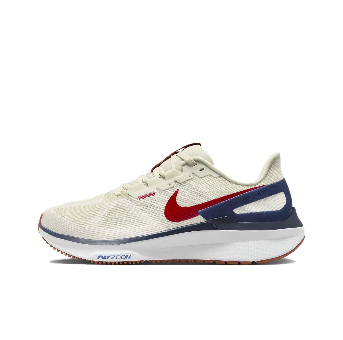 Nike Structure 25 Road Running Shoes, in Sail Red DJ7883-001 - product image from the listing.