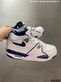 Nike Air Flight 89 Basketball Sneakers in White Navy - product image from the listing.