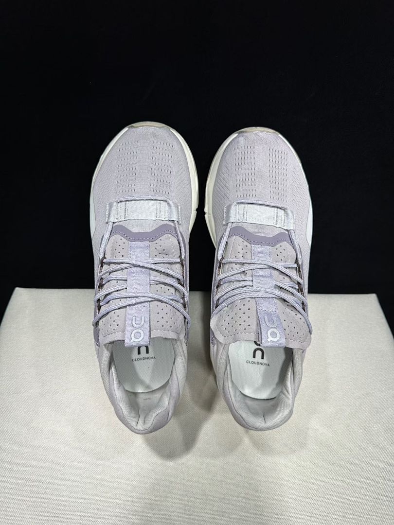 Gray and Purple On Cloudnova 2 Sneakers - product image from the listing.