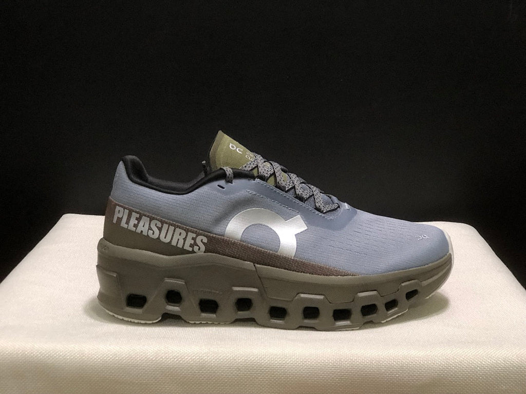 Gray and Olive On Cloudmonster 2 PLEASURES Sneakers - product image from the listing.