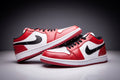 Air Jordan 1 Low Chicago Sneakers in Red White Black - product image from the listing.