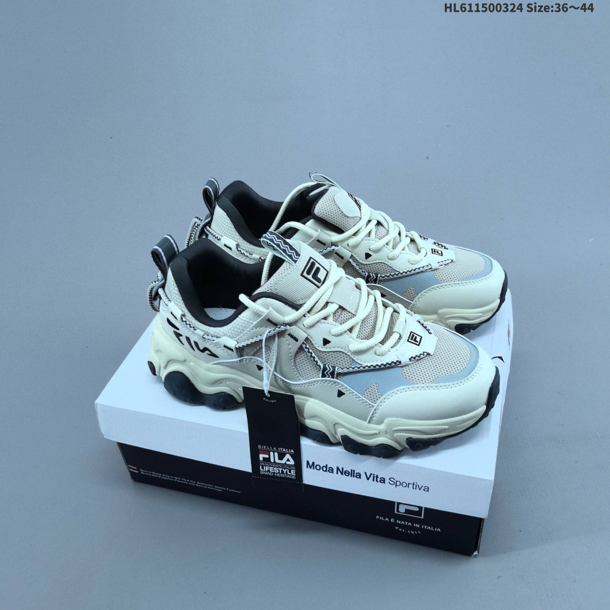 FILA FLUID 5 Cat Paw Low-Cut Sneakers F62M532194FBK - product image from the listing.